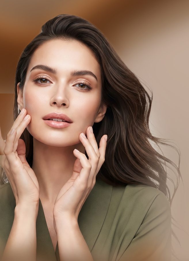 Facial aesthetics patient at Leona Aesthetic Clinic in Riyadh